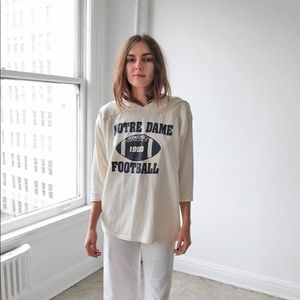 Vintage Notre dame jersey tee from Shop Future